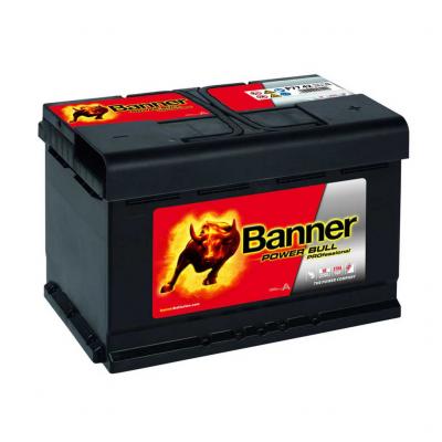 P7742 Banner  Power Bull Professional Akkumulátor 12V 77Ah 680A J+ EU alacsony
